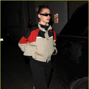 Grey & red vintage windbreaker jacket #gorpcore